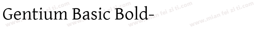 Gentium Basic Bold字体转换